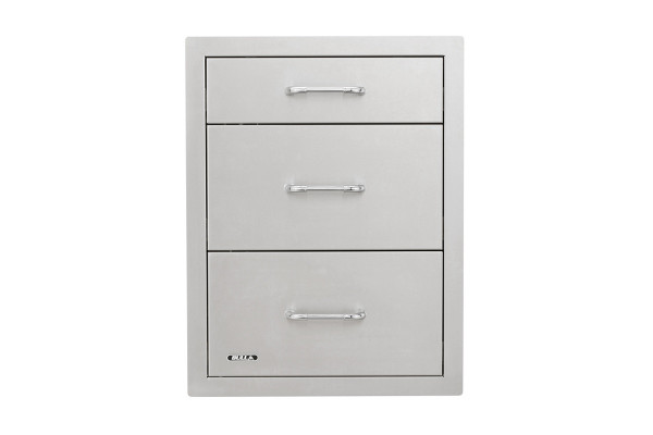 Stainless Steel Triple Drawer System