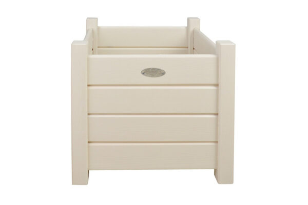 CF31W - Square Planters Set Of 2 White S/L