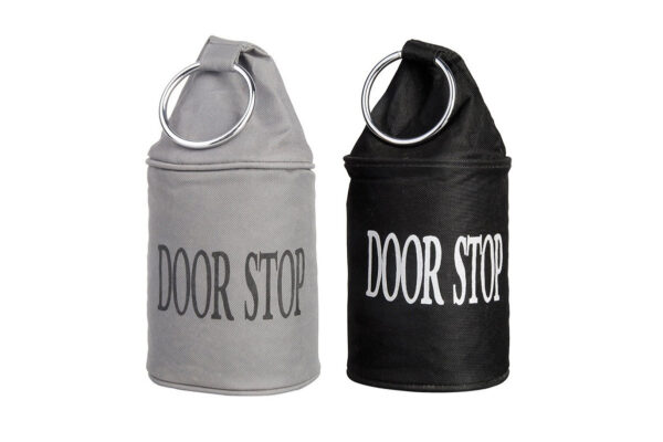 Doorstop With Ring Black / Grey Ass. - 1 Pc.